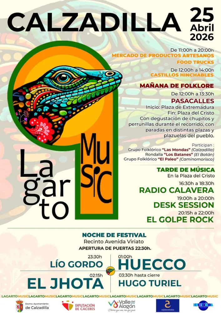 Calzadilla celebra el Lagarto Music 2026 con un día de música y tradición