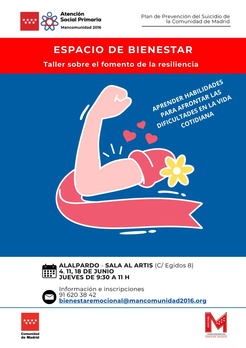Valdeolmos-Alalpardo celebra talleres gratuitos para fomentar la resiliencia en junio