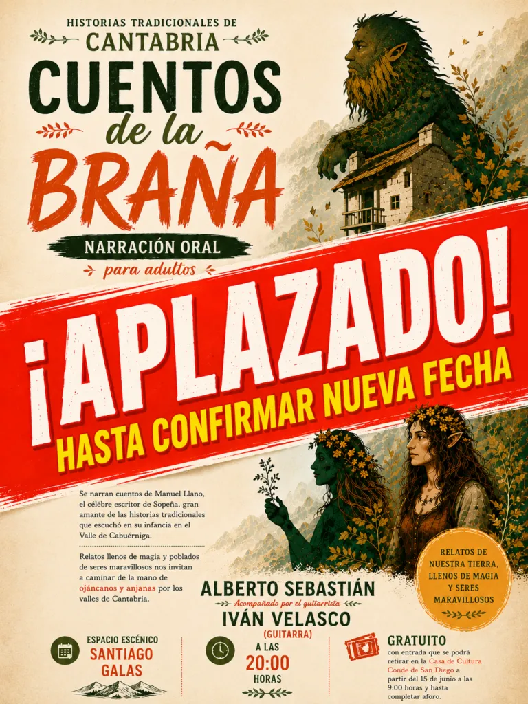 Aplazado el espectáculo 'Cuentos de la Braña' en Cabezón de la Sal