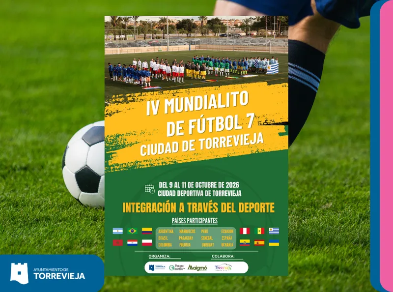 Torrevieja celebra el IV Mundialito de Fútbol para promover la integración de doce nacionalidades