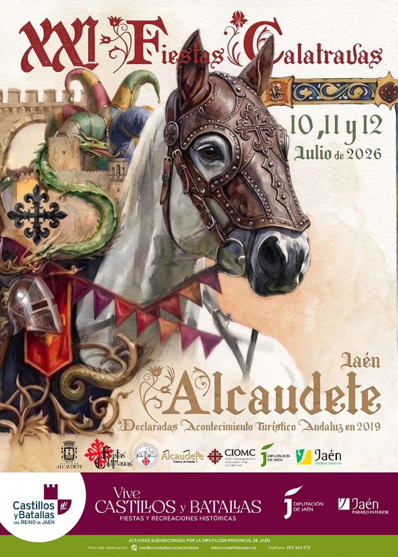 Alcaudete se prepara para las XXI Fiestas Calatravas con un programa repleto de historia y espectáculo