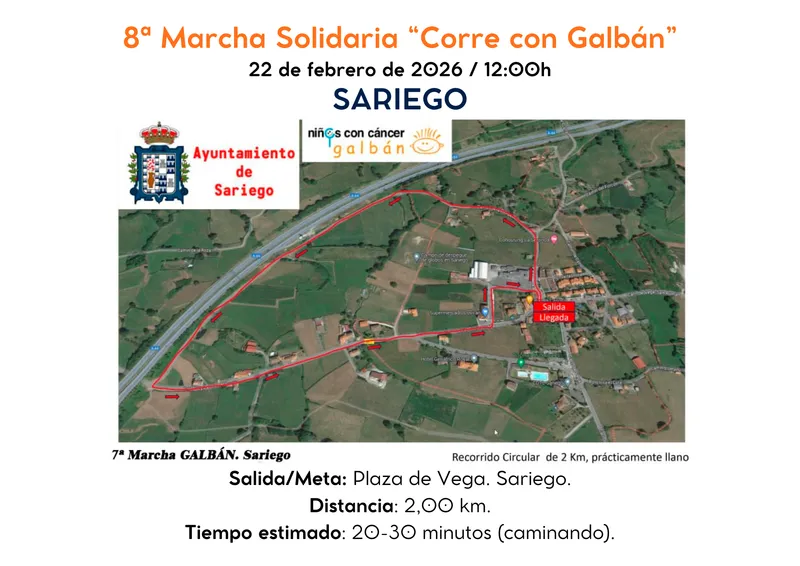 Sariego celebra el éxito de la VIII Marcha Galbán con récord de participación