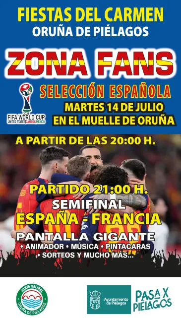 Piélagos y Oruña crean una 'Zona Fans' para seguir la semifinal del Mundial