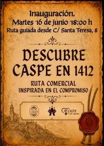 Caspe revive su historia con la ruta comercial "Descubre Caspe en 1412"