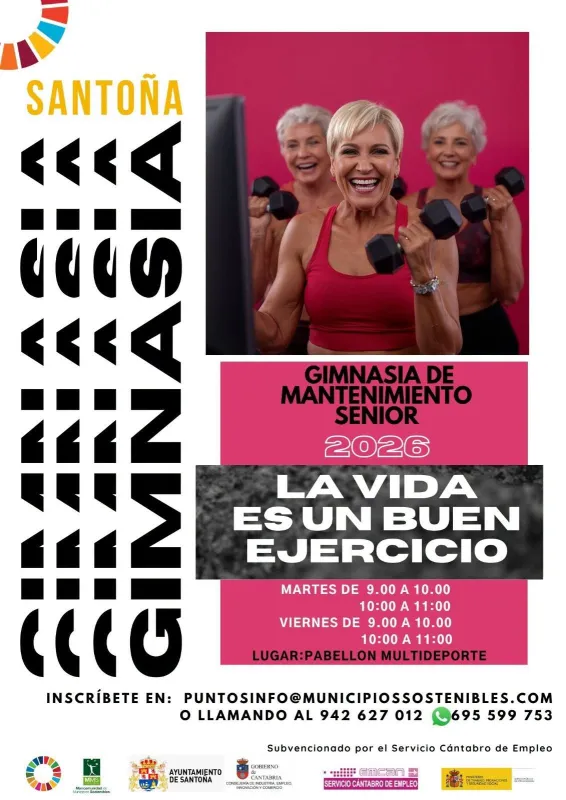 Santoña recupera la Gimnasia de Mantenimiento Senior para el verano