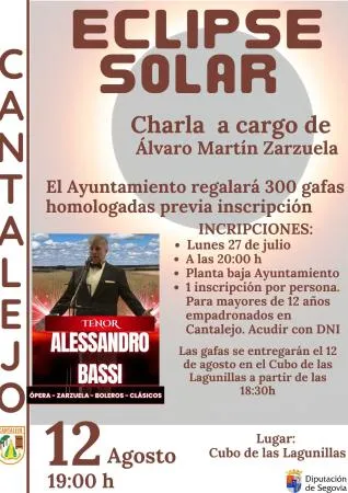 Cantalejo regala gafas para el eclipse solar del 12 de agosto