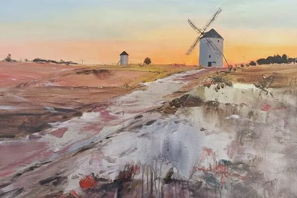 Paco Rojas gana el VII Concurso de Pintura Rápida de Mota del Cuervo