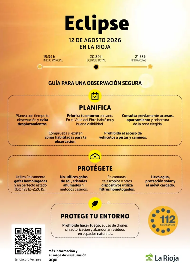 Casalarreina advierte sobre la observación segura del próximo eclipse solar
