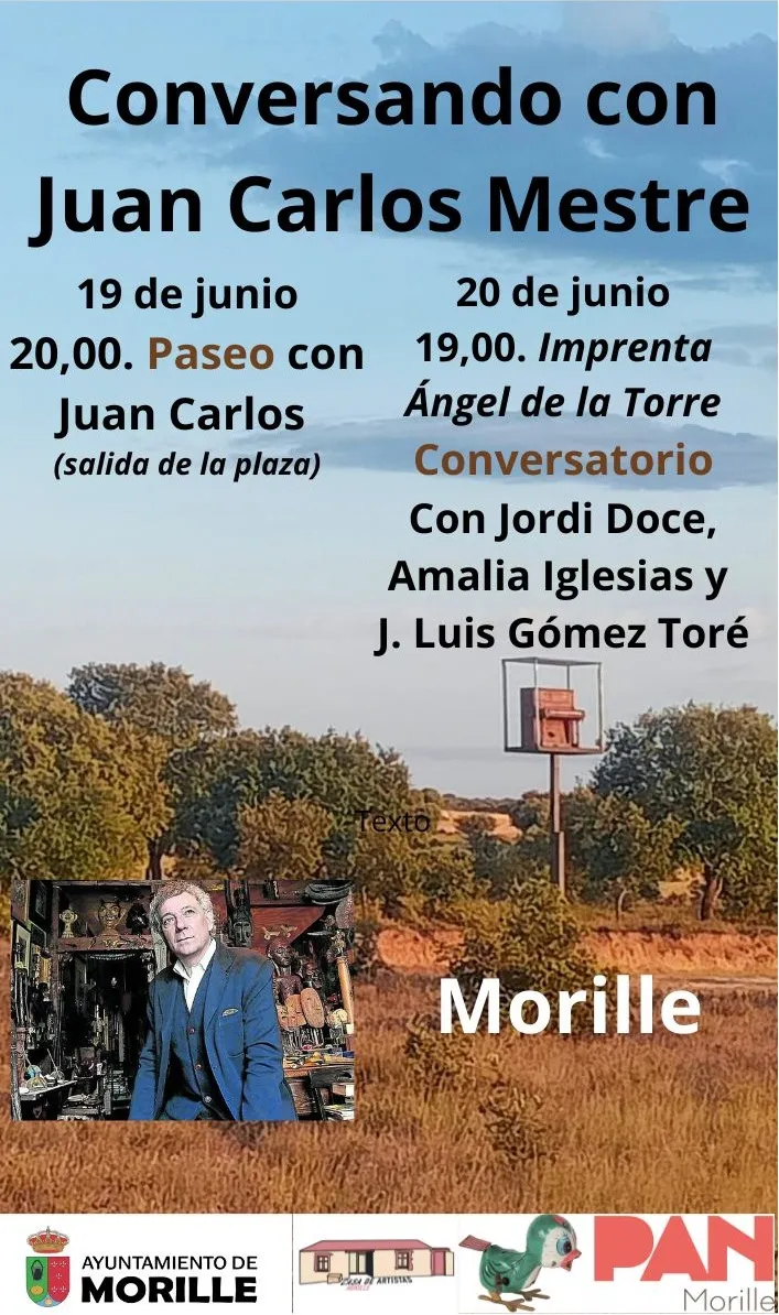 Juan Carlos Mestre recita en Morille en el marco del Programa de Animación a la Lectura