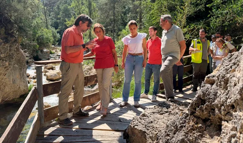 Reabierto el sendero del río Borosa en Cazorla tras reforzar la seguridad de sus puentes