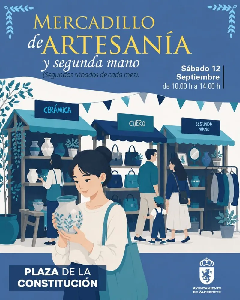 Alpedrete celebra un mercadillo de artesanía y segunda mano el 12 de septiembre