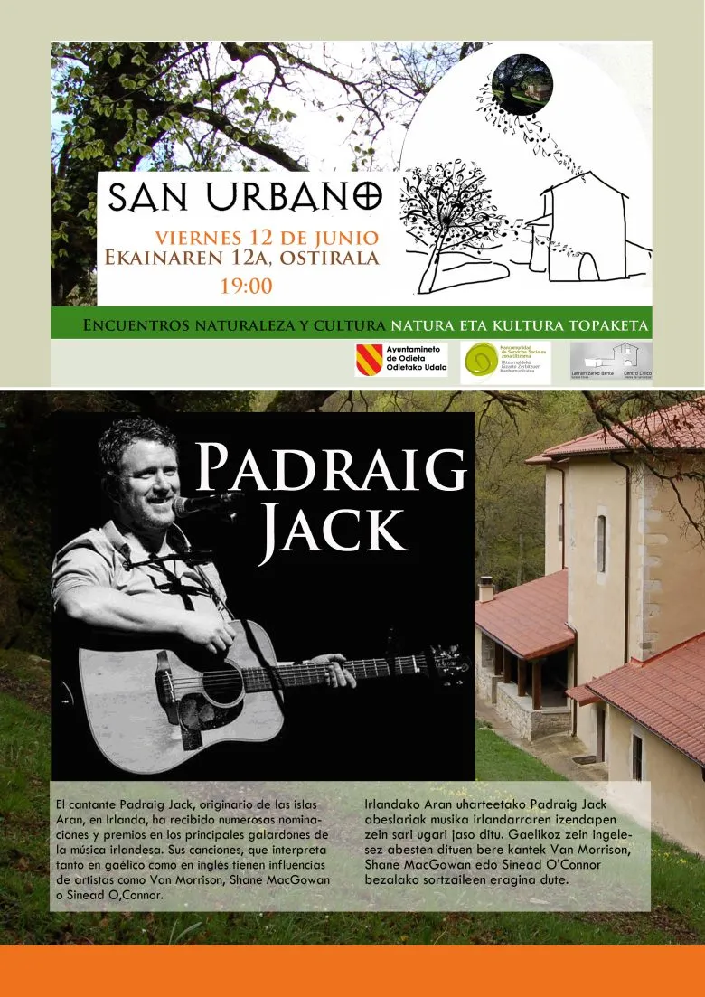 Concierto de Padraig Jack en Gascue este viernes