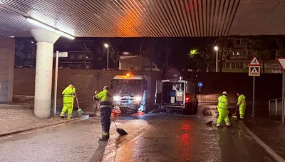 Levantadas las restricciones en Castelldefels tras las intensas lluvias sin daños graves