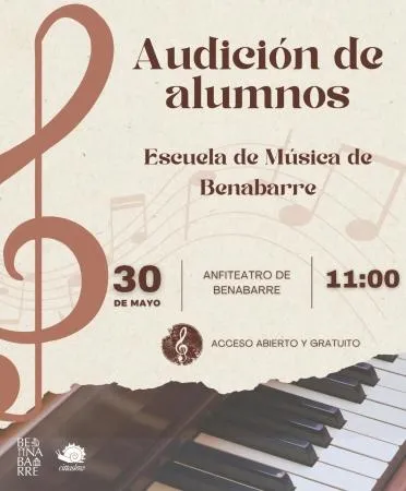 Benabarre celebra la audición de su Escuela de Música este sábado