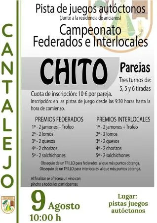 Cantalejo celebra el Campeonato de Chito con participación federada y local