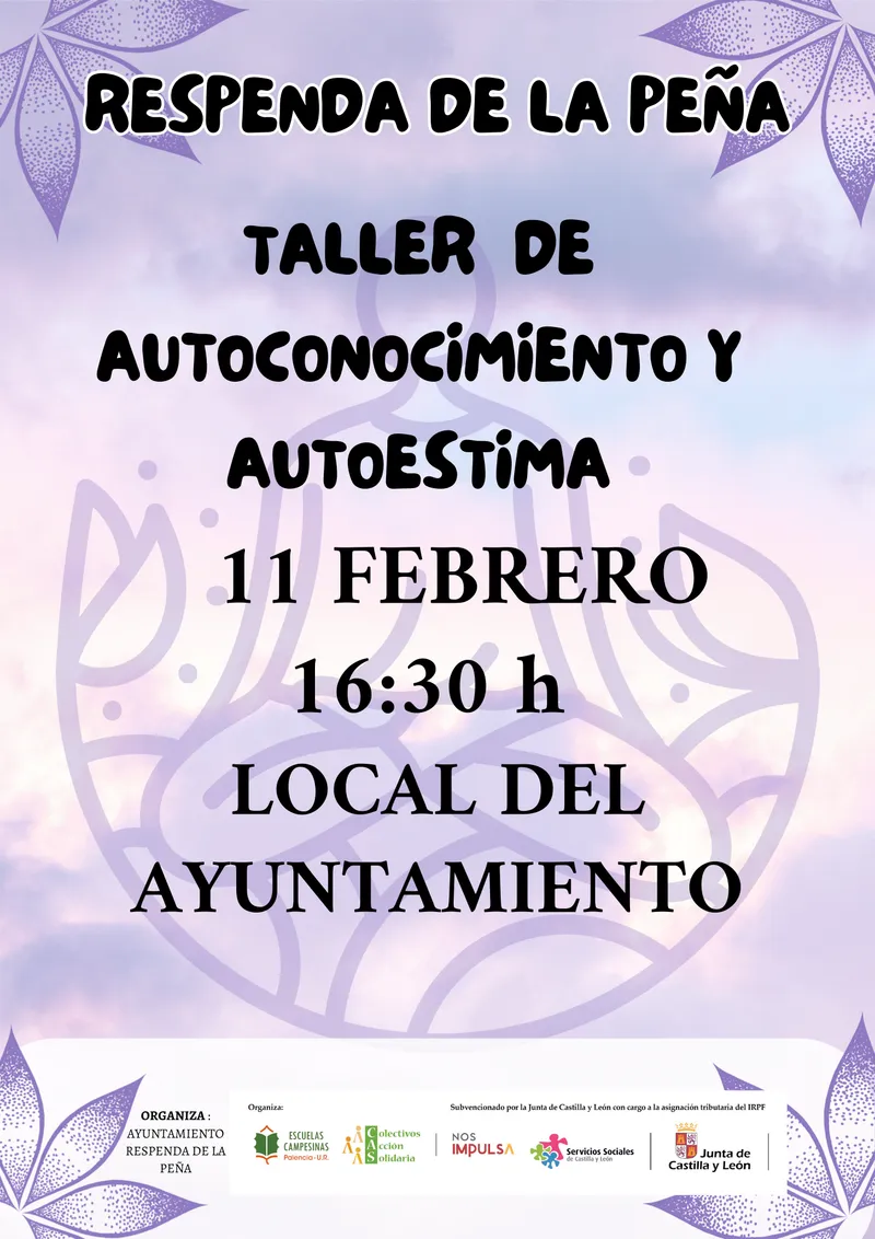 Taller de autoconocimiento y autoestima en Respenda de la Peña