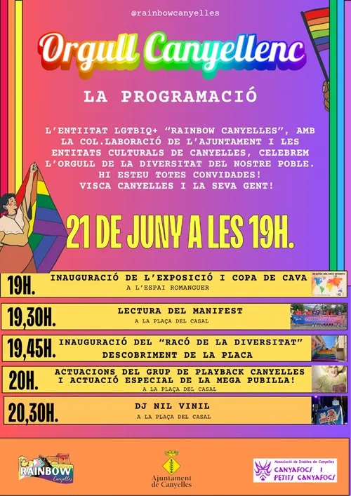 Canyelles celebra el Orgull Canyellenc con un programa diverso
