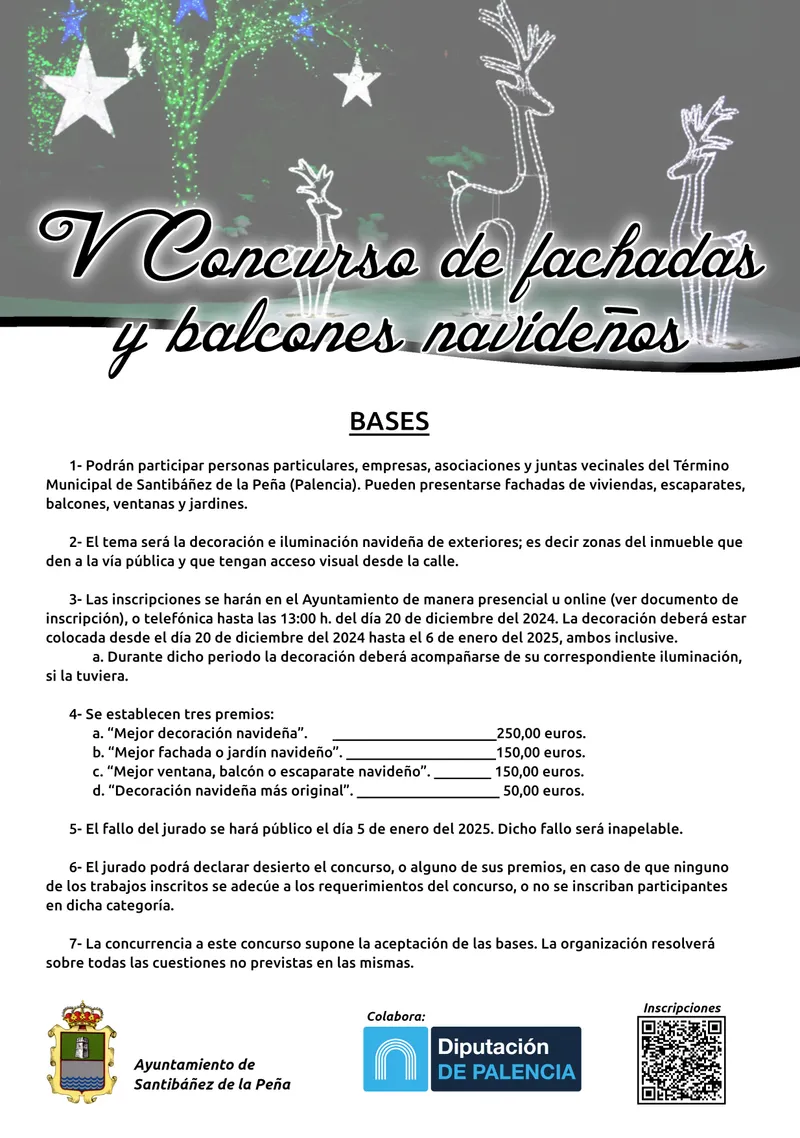 Santibáñez de la Peña convoca su concurso de fachadas y balcones navideños