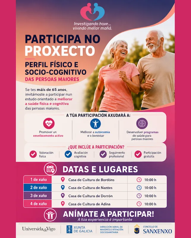 Sanxenxo inicia un estudio integral sobre la salud de sus mayores de 65 años