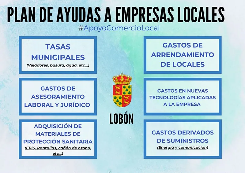 Lobón lanza un plan de ayudas para impulsar a las empresas locales