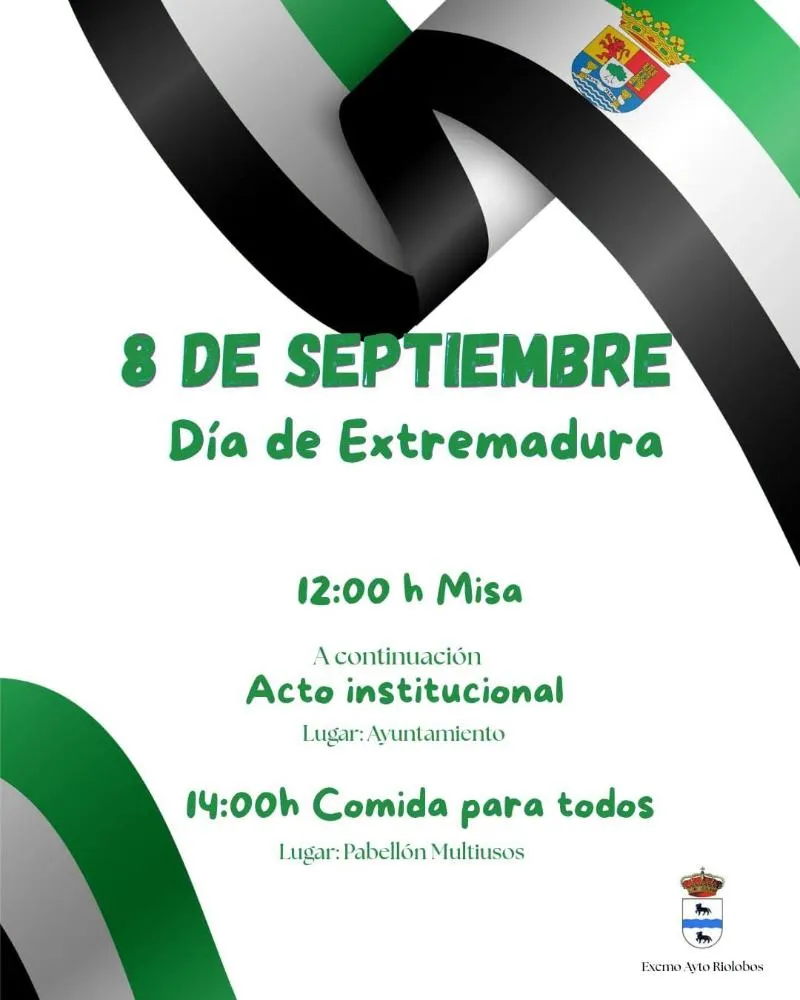 Riolobos celebra el Día de Extremadura con actividades el 8 de septiembre