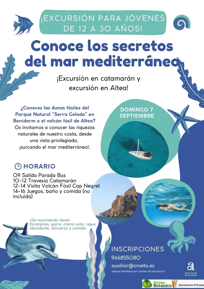 Descubren las dunas fósiles y el volcán de Altea en una excursión marítima