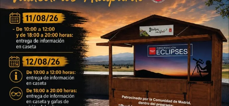Valdeolmos-Alalpardo celebra el eclipse solar con actividades en el Parque Norte