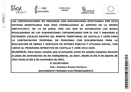 Convocatoria de subvención para la contratación de personas con discapacidad en Castilla y León