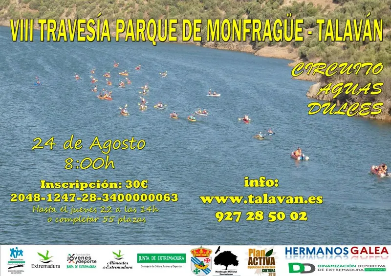 VIII Travesía Parque de Monfragüe-Talaván: inscripciones abiertas hasta el 22 de agosto