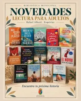 La Biblioteca de Esquivias enriquece su fondo con nuevas novelas para adultos