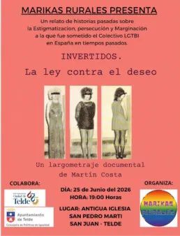 Telde conmemora el Orgullo LGTBI+ con el documental 'Invertidos. La ley contra el deseo'