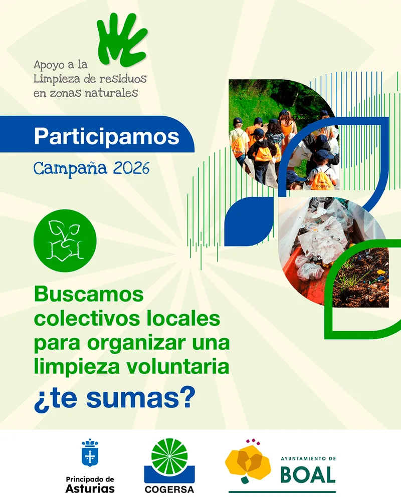 Boal impulsa la limpieza voluntaria de espacios naturales con COGERSA