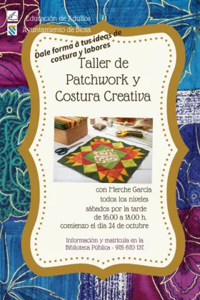 Biota abre inscripciones para un taller de Patchwork y Costura Creativa