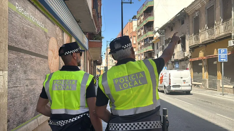 La Policía Local de Lorca intensifica la vigilancia y detiene a cuatro personas en una semana