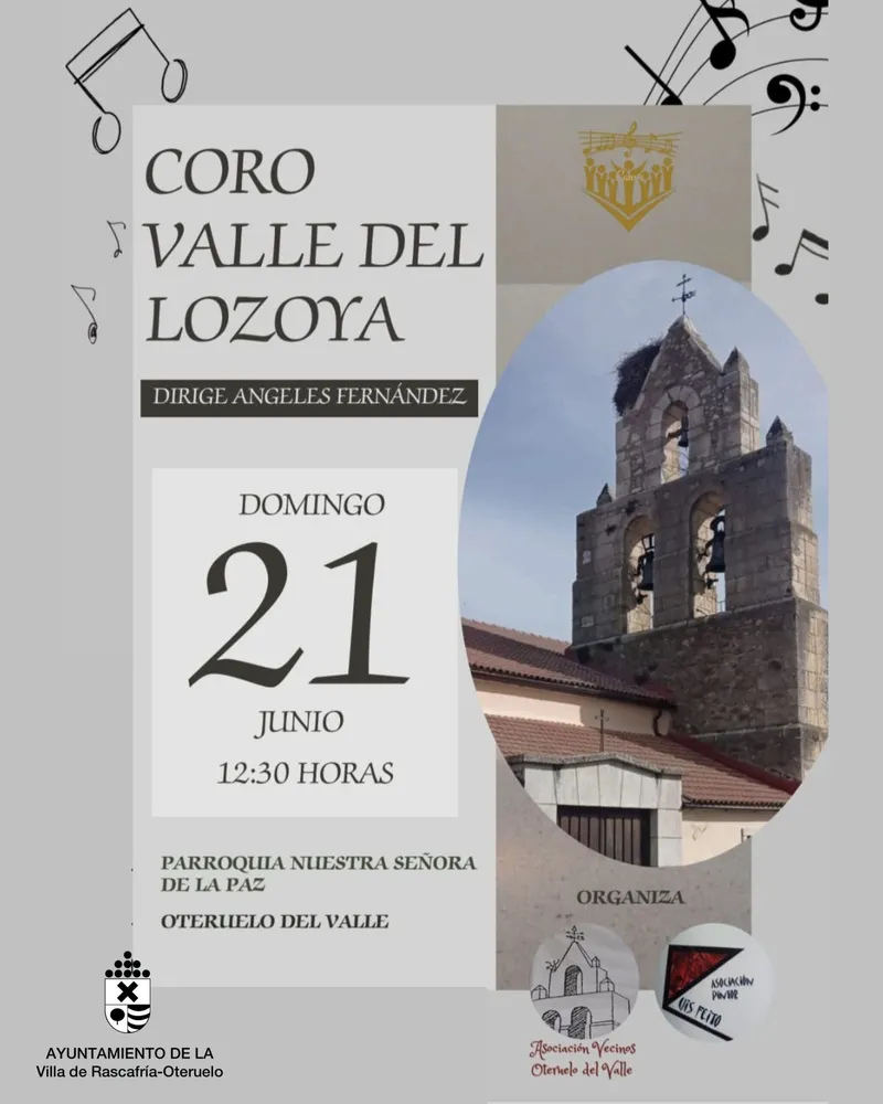 El Coro Valle de Lozoya actuará en Oteruelo del Valle