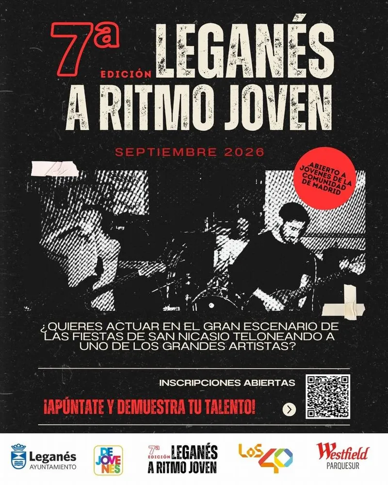 Leganés abre la inscripción para el VII Certamen de Música ‘Leganés a Ritmo Joven’