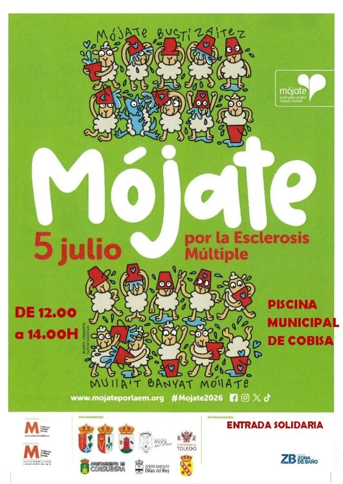 Cobisa se suma a la campaña 'Mójate por la Esclerosis Múltiple' este 5 de julio