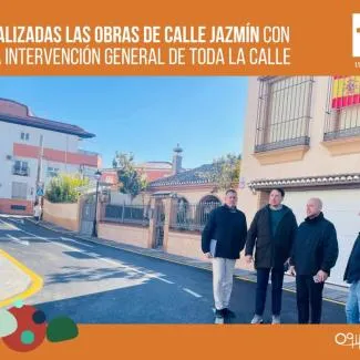Finalizadas las obras de mejora en la Calle Jazmín de Ogíjares