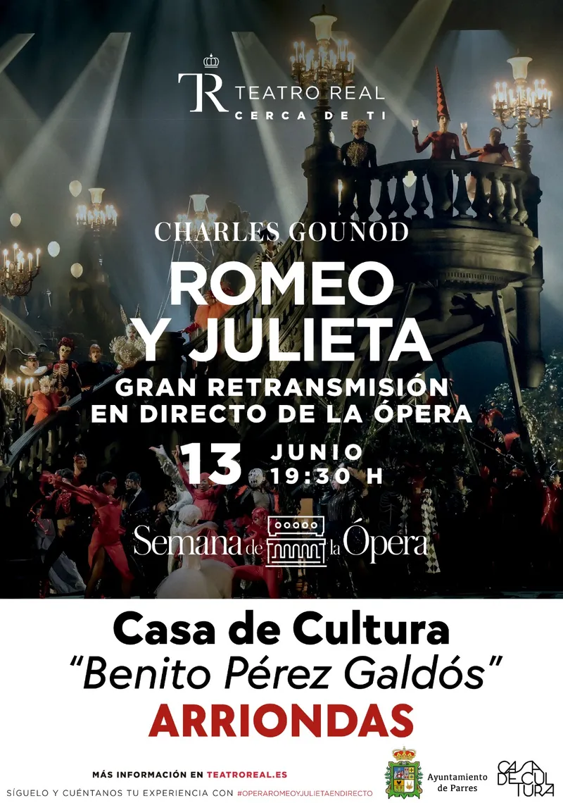 El Ayuntamiento de Parres retransmite 'Romeo y Julieta' en streaming