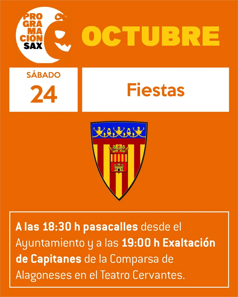 Sax celebra la exaltación de capitanes de la Comparsa de Alagoneses