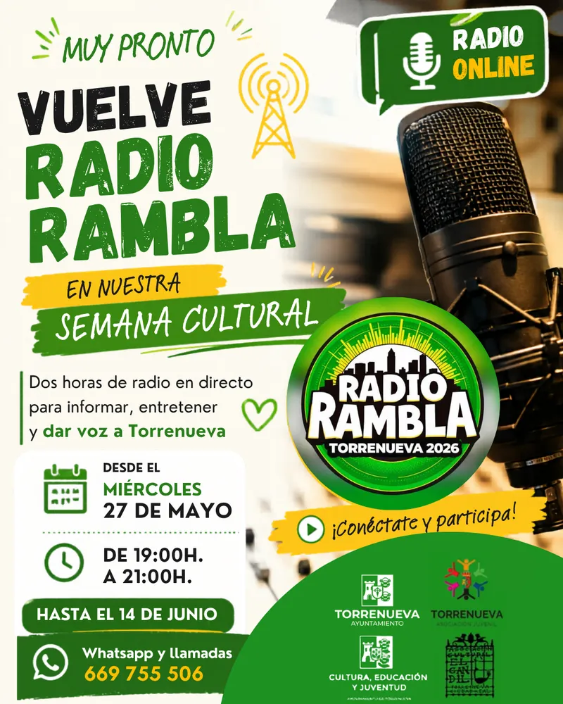 Torrenueva recupera Radio Rambla para su Semana Cultural