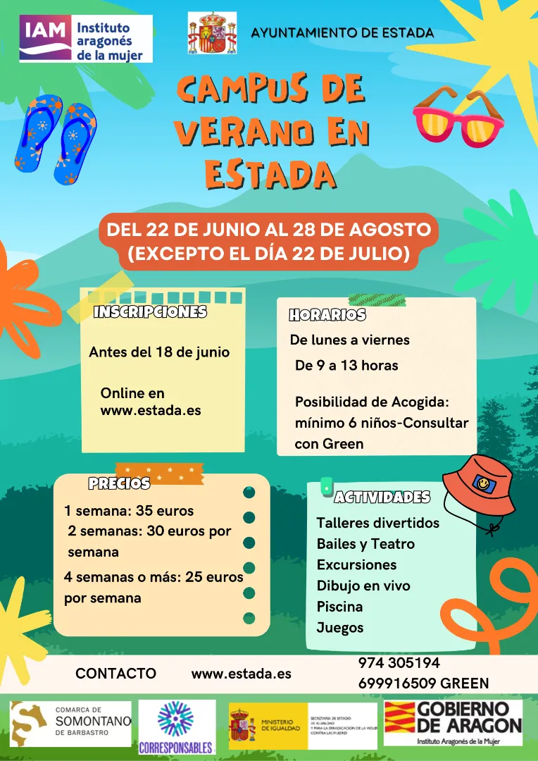 Estada organiza un Campus de Verano para niños de 4 a 12 años con juegos, talleres y excursiones