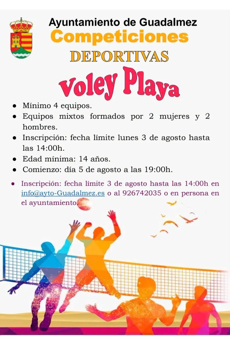 Guadalmez detalla las instrucciones para sus competiciones deportivas de verano