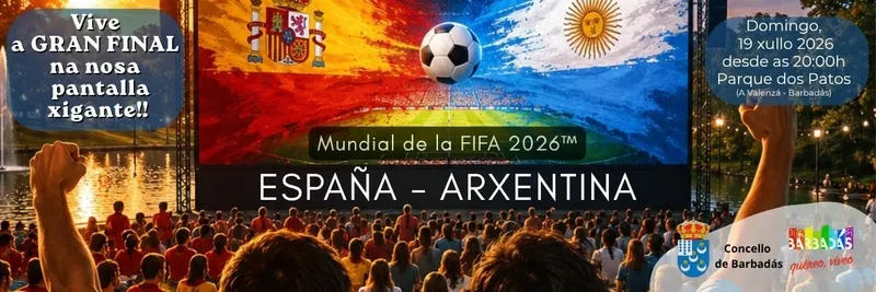 Barbadás organiza la retransmisión de la final del Mundial en pantalla gigante