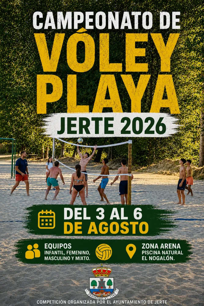 Jerte celebra su Campeonato de Voley Playa 2026 con premios para todas las edades