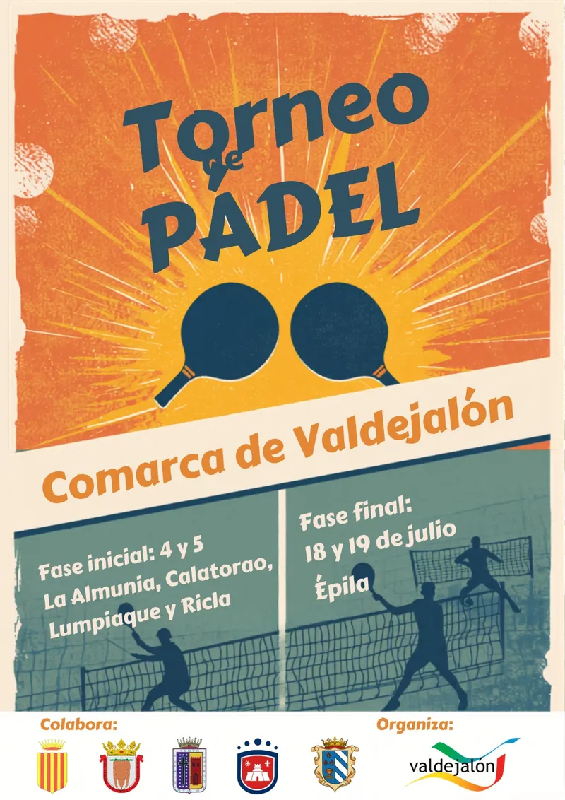 El Torneo de Pádel Comarca de Valdejalón busca participantes para su edición de 2026