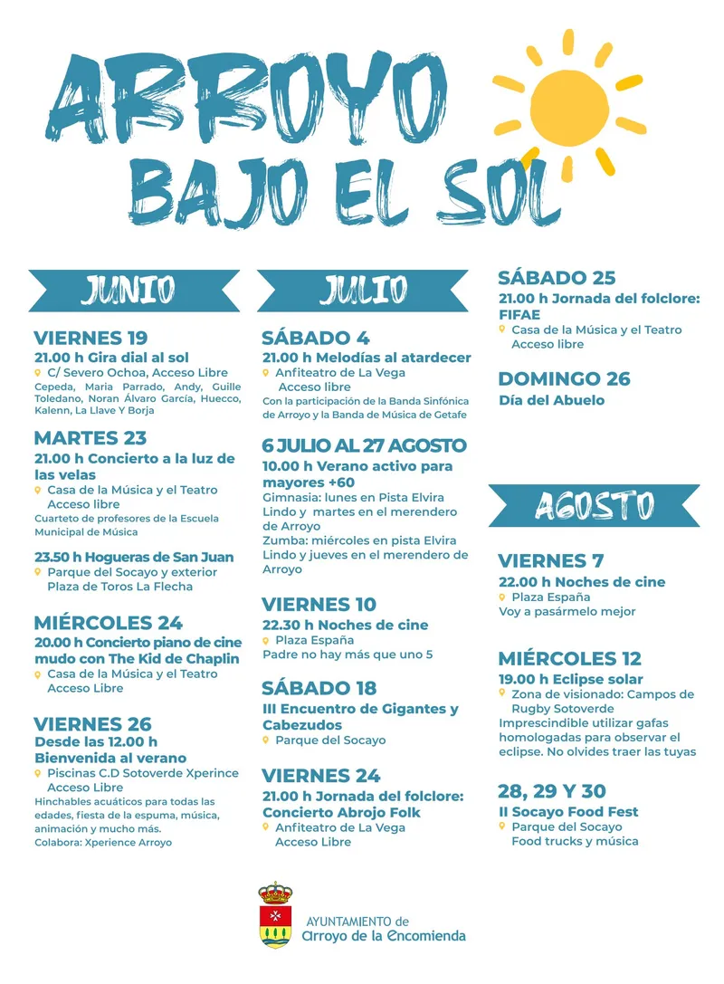 Arroyo de la Encomienda celebra el verano con 'Arroyo Bajo el Sol 2026'