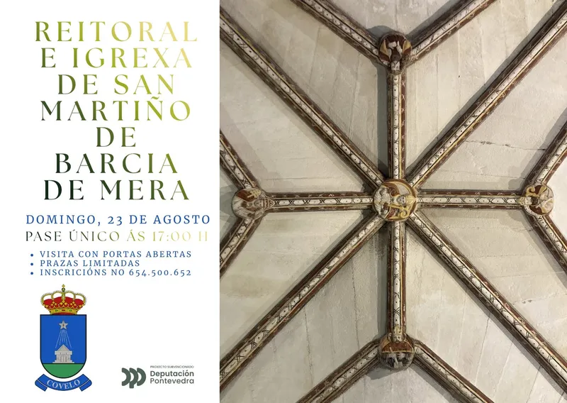 Covelo abre las puertas de San Martiño de Barcia de Mera este domingo
