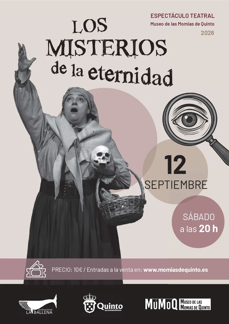 El Museo de las Momias de Quinto presenta el espectáculo teatral 'Misterios de la Eternidad'