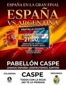 Caspe retransmite la final del Mundial de Fútbol 2026 en pantalla gigante